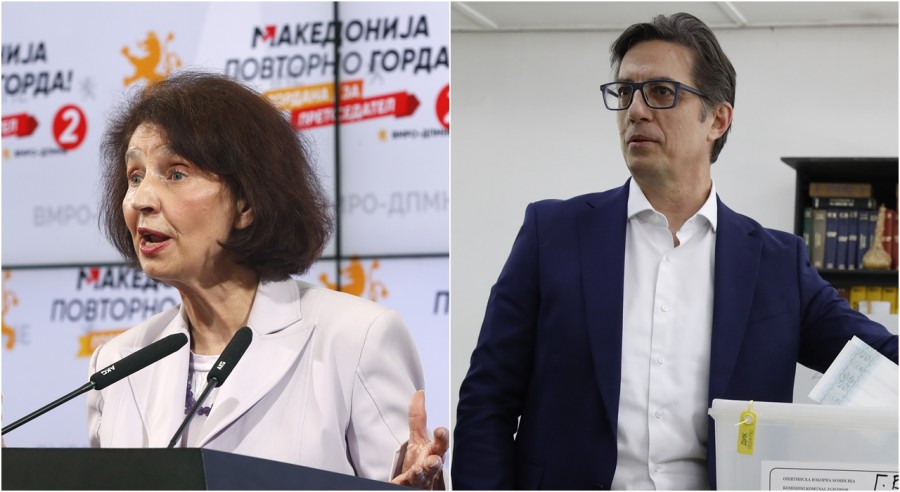 Siljanovska i Pendarovski u drugom krugu izbora