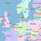 Mapa najčešćih prezimena u zemljama Evrope