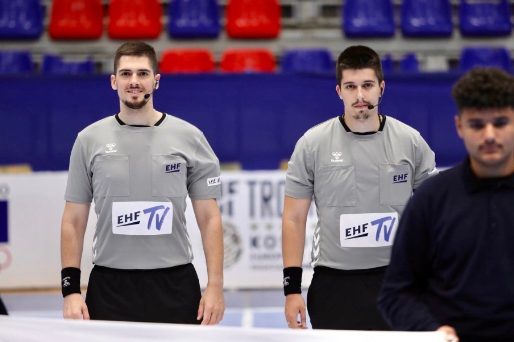 (Foto: RSCG) Ivanović i Vujisić sude polufinale EP u Sloveniji